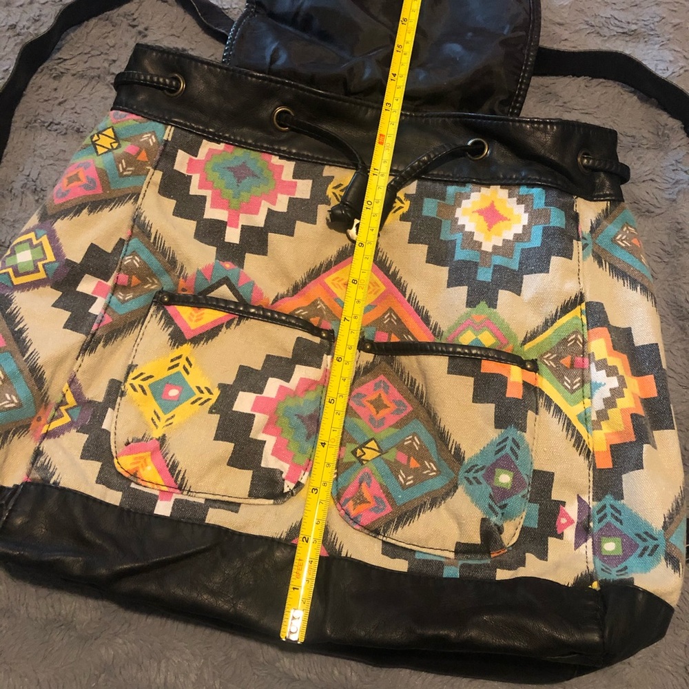 Aztec Patterned Backpack - image 7